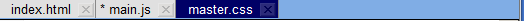 Edit file tabs