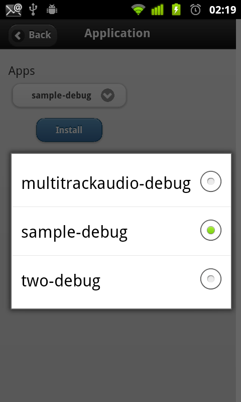 Selecting an App