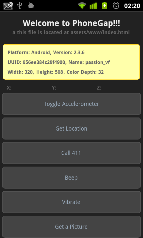 Sample Application