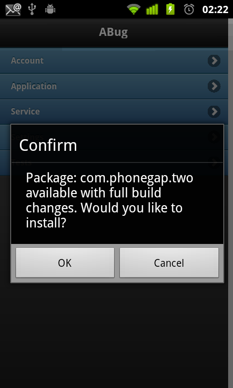 ABug Confirm Package Install